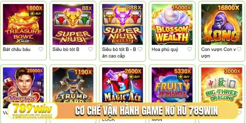 Cơ chế vận hành game nổ hũ 789WIN
