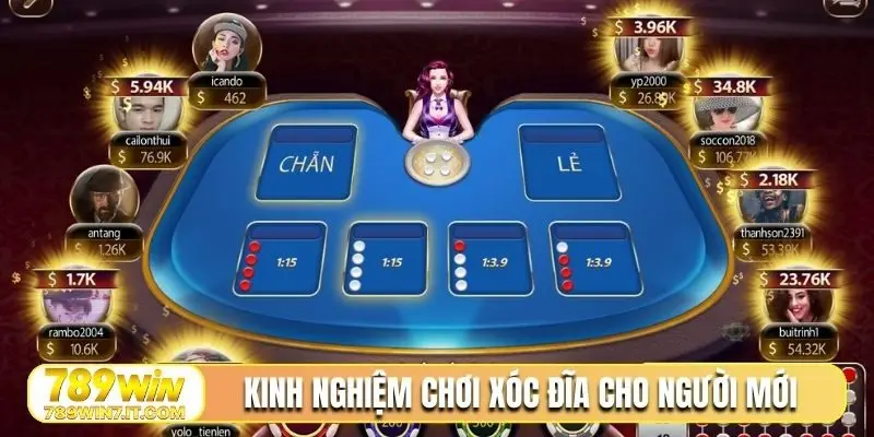 Kinh nghiệm chơi xóc đĩa 789WIN cho người mới